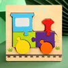 Bloques de Construcción para Niños de Preescolar 2-3-4 Años Bebé Educación Temprana Beneficiando el Desarrollo de la Inteligencia Niños y Niñas Juguetes de Rompecabezas Tridimensional