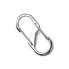 Hebilla de Figura de Ocho de Doble Cabeza de Aleación de Zinc, Mosquetón en Forma de S por Electroforesis, Accesorio para Llavero DIY, Colgante de Anillo de Conexión al por Mayor