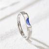 Nuevo anillo de pareja de estrellas Sol y Luna, anillo abierto de amor a distancia para estudiantes, anillo de pareja de Sol y Luna de epoxi