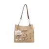 Mochila Grande Capacidade Color Block Primavera e Outono 2026 Nova Moda Feminina Retro Bolsa Tote de Ombro Único para o Dia a Dia