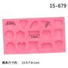 New Time Gem Love Drop Glue Molde Gem Pingente Bolo de silicone Decoração Cerâmica macia argila
