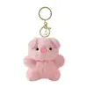 Perro Cerdo Peluche Dibujo Animado Lindo Mini Muñeco Llavero Accesorios Pequeños Regalos Colgante Mochila Estudiante Venta al por Mayor