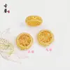 Chapado en Cobre con Oro de 18K Incrustado con Carnero Zaki Hueco Cinco Deidades de la Riqueza y la Fortuna Cuentas de Transferencia Accesorios para Pulsera DIY