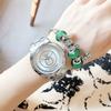 Caixa Gravada Relógio Mecânico Logo Relógio Relógios Feminino Movimento a Quartzo Chinês Pulseira Luminosa Mostrador Grande