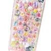Pegatinas Estilo Japonés Dibujos Animados Estéticas Pegatinas de Acrílico con Relieve de Diamantes de Imitación para Niños y Niñas Pegatinas Decorativas