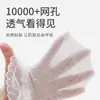 Meias Infantis Primavera e Verão Finas Respiráveis de Malha Meias Princesa de Renda para Meninas Meias Antibacterianas Sem Costura para Bebês