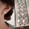 Aretes de Perla Rosa Sakura al Vapor Shijia con Cierre de Plata Esterlina 925 para Mujer Clips para Orejas Diseño de Nicho Aretes de Alta Gama