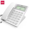 Deli 13560 Telefone Fixo de Linha Fixa Escritório Casa Telefone para Home Office Angulado 45 graus