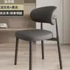 Silla de Comedor para Uso Doméstico, Silla para Mesa de Comedor con Respaldo, Silla de Comedor Minimalista de Hierro Estilo Italiano para Apartamento de Alquiler, Tocador