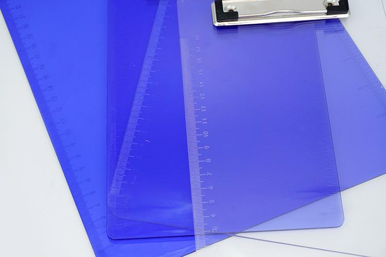 透明/透蓝色塑料板夹