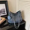 Bolsa transversal feminina de nicho retrô de grande capacidade, nova bolsa tote da moda primavera 2026, bolsa de ombro casual para o dia a dia
