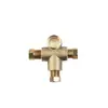 Tê de Cobre para Tubo 3/16 Cobre Zinco Branco Vários Encaixes Conectores Parafusos de Freio Porcas de Rosca Externa de Ferro Conectores de Tubo de Óleo