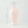Vaso de Cerâmica Shumen Rosa Chinês com Esmalte Cristalino Decoração para Sala de Estar Luxo Acessível High-End Ornamentos para Arranjo de Flores Hidropônicas