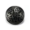 Botões Metálicos Vazados Estilo Corte Botões Vintage para Vestido Feminino Casaco Casaco Corta-vento Punho de Camisa Decoração de Suéter Acessórios