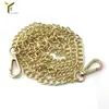 Cadena de bolso de boca dorada para mujer, cadena de bolso de mano, cadena de correa de hombro para bolso hecho a mano DIY de metal, cadena de hierro pulido