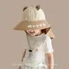 Nuevo Sombrero de Protección Solar para Niños, Sombrero de Verano con Ala Ancha y Protección para el Cuello para Niños y Niñas, Sombrero de Protección Solar para Niñas, Sombrero Anti-UV