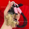 Acessórios de Chaveiro Princesa Dourada do Ano do Cavalo Ouro Puro 999 Fique Rico Instantaneamente Pingente de Bolsa Venda por Atacado em Estoque