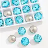 Rhinestone Iridiscente Galvanizado para Arte de Uñas, Rose Octagonal Nuevo de Caña Alta, Cristal de Rosa Milenio de Fondo Puntiagudo 8*8