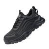 Zapatos de Protección Laboral Blue Ondula para Hombre, Anti-Aplastamiento, Anti-Perforación, Antiestáticos, Zapatos de Seguridad para Todo Clima para Fábricas de Electrónicos y Gasolineras