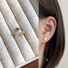 Brincos de Luxo Leve, Compactos e Versáteis para Mulheres, Brincos de Rosca, Tarraxas, Piercings de Cartilagem, Não é Necessário Remover ao Dormir, Brincos Banhados a Aço Titânio Atacado