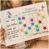 Adesivos de Estrela Impermeáveis Coloridos DIY Decoração de Diário Presente Estrela de Cinco Pontas Laser Etiquetas Adesivas Adesivos de Estrela