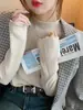 Suéter de Punto de Cachemir Nuevo para Mujer, Ropa Interior de Cuello Alto para Otoño e Invierno, Diseño de Top