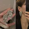 Pendientes Largos Exagerados de Gama Alta Estilo Coreano Tendencia Diseño de Influencer Estilo Francés Influencer Mujer Largos Elegantes Moda Socialité