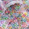 8/10/12mm Anéis de Salto Abertos de Ferro Pintados Coloridos Anéis Conectores Acessórios DIY Chaveiro Pulseira Materiais Nenhum