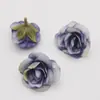 Simulación de cabeza de rosa accesorios decorativos de mano color degradado europeo Capullo de flor de té Guirnalda hecha a mano del bosque DIY material