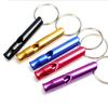 Silbato de Supervivencia de Aleación de Aluminio para Exteriores, Silbato Llavero para Exteriores Herramienta de Entrenamiento, Equipo EDC Multifuncional, Silbato Salvavidas