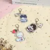 Llavero creativo de estrella acrílica para periféricos, impresión a color, sándwich de animación, colgante acrílico transparente de doble cara