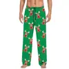 Pantalones de pijama de algodón imitación con estampado 3D, europeos y americanos, transfronterizos, casuales para el hogar, para hombre y mujer, con cordón, bolsillo lateral con solapa, pantalones para el hogar, pantalones