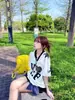 2026 Verão Novo Produto Menina Doce Simples Solta Manga Curta Camiseta Nova Carta Casual Manga Curta Casal Tops