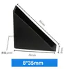 Protección de esquina de vidrio puerta corredera de madera embalaje protección de esquina de plástico anticolisión embalaje de baño fábrica mayorista protección de esquina triangular negra