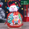 Bolsa de Empaque para Manzana Caramelizada Navideña Bolsa de Regalo de Papá Noel Bolsa de Regalo Bolsa de Terciopelo Dorado Navideño para Manzana Caramelizada