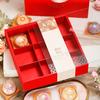 Cajas de Empaque para Pasteles de Luna en Stock, Cajas Vacías para 8 Piezas de Repostería, Pasteles de Yema de Huevo, Caja de Regalo para el Festival del Medio Otoño para 9 Piezas, Cajas Personalizadas para Pasteles de Luna de Piel de Nieve