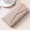 Bolsa de passaporte grande capacidade com múltiplos porta-cartões estilo japonês transfronteiriça, bolsa de mão com padrão lichia, bolsa para celular, carteira