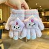 Guantes Pequeños para Bebé Guantes de Invierno Cálidos para Bebé de Cinco Dedos con Forro de Felpa Dibujos Animados Lindos para Niños y Niñas de 2 a 5 Años