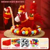Pacote de Material para Artesanato com Limpadores de Cachimbo Coloridos DIY Especial para Jardim de Infância Tema Macaron 8mm Arco-Íris Bastão Niu Niu Presente