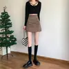 Falda Bodycon Irregular Diseño de Diosa Sentido Plisada Falda de Un Paso Cintura Alta Línea A Media Falda Ropa Exterior Ins Falda Corta