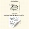 Br4566C Pegatinas de Texto de Mariposa Sentimental Alemana Pegatinas de Decoración para Tazas de Velas para Conmemorar a Seres Queridos Pegatinas Cálidas de Sanación