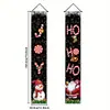 Cortina de Puerta de Pareja Navideña Copo de Nieve Letrero Navideño Bandera Colgante para Fiesta en el Jardín Exterior Amazon Temu Transfronteriza Personalizable