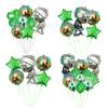 Paquete de Globos de Látex y Película de Aluminio de Zombis de Plantas Nuevas Transfronterizos Decoración de Fondo para Cumpleaños Infantiles y Día de los Inocentes