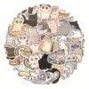 100 pegatinas de gatito y cachorro de dibujos animados lindas, pegatinas de graffiti, decoración creativa personalizada, cuenta manual DIY, pegatinas de película cortada impermeables