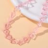 Decoración navideña de vidrio transparente árbol de Navidad cuentas sueltas perforadas accesorios diy aretes material para pulsera femenina al por mayor
