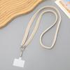 Nueva cadena cruzada de cuerda trenzada con borde cruzado, colgante de carcasa para teléfono móvil, correa de hombro antipérdida sencilla y combinable para mujer