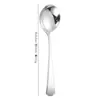 Vajilla Personalizada de Acero Inoxidable 304, Cuchara de Postre Linda para Niños, Cuchara para Restaurante y Hogar, Cuchara para Comer, Cuchara Popular con Cabeza Redonda