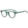 Gafas Redondas Lisas Retro Ultraligeras para Mujer, Se Pueden Equipar con Lentes Planos para Miopía y Luz Azul para Hombre, Monturas de Gafas de Moda Carey