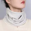 Calentador de cuello grueso para invierno 2026 con forro polar corto, polaina cómoda para cuello para ciclismo al aire libre, bufanda y mascarilla cortavientos