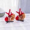 Novo Natal Antler Hairpin Acessórios de Cabelo Crianças Clip Girl Coreano Internet Celebridade Cartoon Elk Hairpin Acessórios de Cabelo Atacado